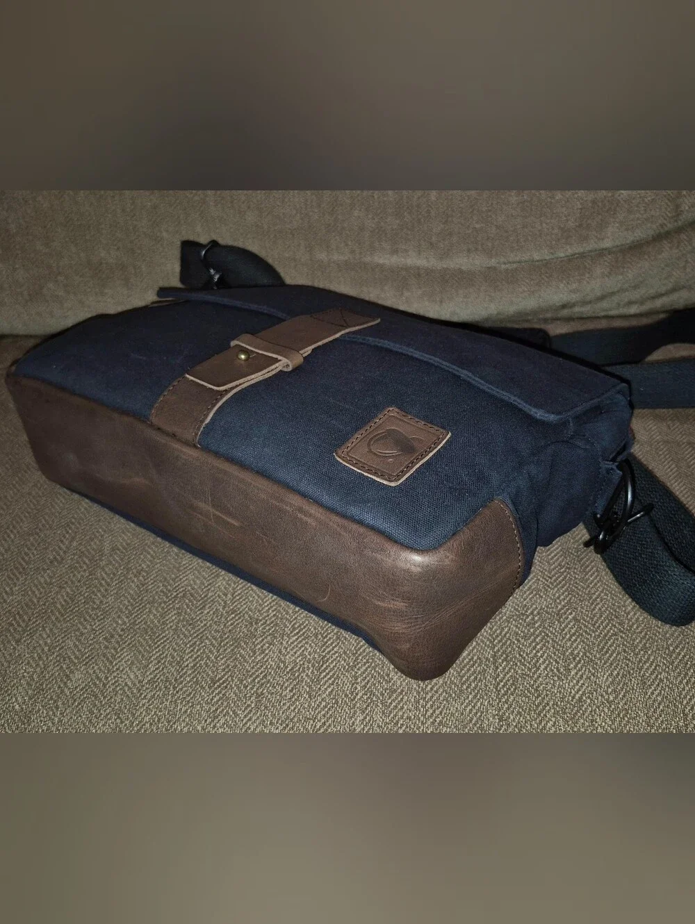 Mint! NutSac 13 Satchel-Pro Waxed Canvas Leather Messenger Men's Bag USA Made!